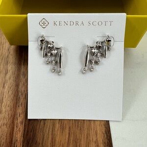 Kendra Scott Quinn Ear Climber Earrings in Silver Rhodium